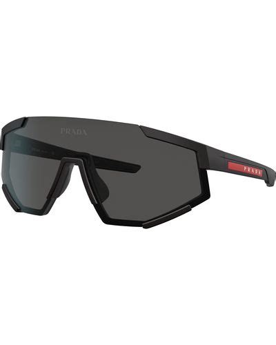 prada ps04ws|Prada Linea Rossa Dark Grey Men's Sunglasses PS 04WS .